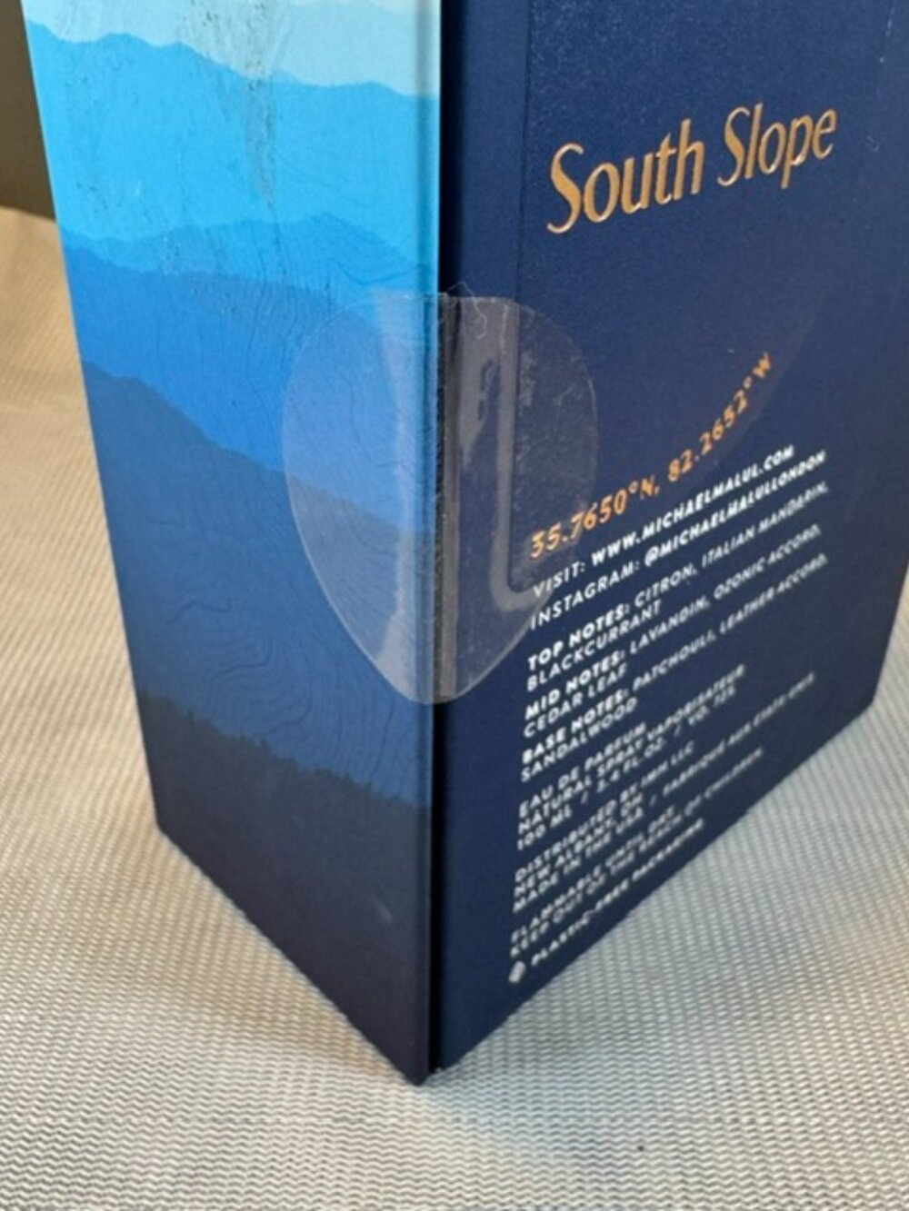 Michael Malul South Slope Eau de Parfum Spray Men's 3.4oz New Sealed Box $140 - Picture 3 of 7